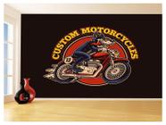 Papel De Parede 3D Carro Antigo Moto Hot Pin Up 3,5M Cxr114