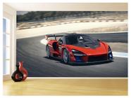 Papel De Parede 3D Carro Mc Laren Pista Super 3,5M Car283