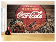 Papel De Parede 3D Cidade Antiga Mural Coca Cola 3,5M Cda93