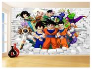 Papel De Parede 3D Dragon Ball Goku Vegeta Anime 3,5M Dbz25