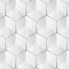 Papel De Parede 3D Lajota Hexagano Adesivo Decorativo Sala