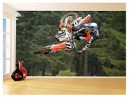 Papel De Parede 3D Moto Cross Trilha Terra Mx 3,5M Bkm15