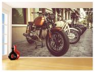 Papel De Parede 3D Moto Custom Chopper Viagem 3,5M Bkm109