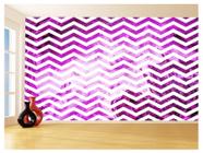 Papel De Parede 3D Sala Chevron Zig Zag Listras 3,5M Zig102