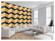 Papel De Parede 3D Sala Chevron Zig Zag Listras 3,5M Zig30