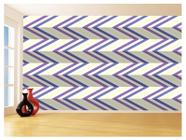 Papel De Parede 3D Sala Chevron Zig Zag Listras 3,5M Zig42