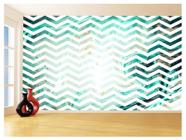 Papel De Parede 3D Sala Chevron Zig Zag Listras 3,5M Zig96