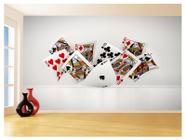 Papel De Parede 3D Salão De Jogos Cartas Poker 3,5M Jcs56