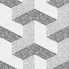 Papel de Parede Adesivo Abstrato Preto Cinza Geométrico Moderno Quarto Sala de Estar 12m