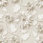 Papel De Parede Adesivo Autocolante Floral Flores Brancas 3d - papeldepare.de