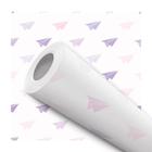 Papel de Parede Adesivo Avião de Papel Roxo Lilás Infantil Bebê Moderno Quarto