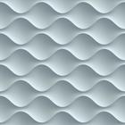 Papel de Parede Adesivo Azul Ondulações Efeito 3d Gesso Moderno Quarto Sala de Estar