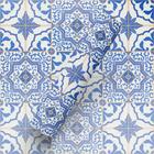 Papel de Parede Adesivo Azul Retrô Azulejo para Cozinha - BAZAR DOS QUADROS