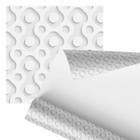 Papel De Parede Adesivo Bolinhas Branco Cinza Abstrato 2,80M