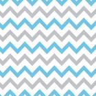 Papel de Parede Adesivo Chevron Azul e Cinza - 049 - Multimpressão