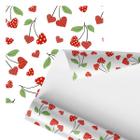 Papel De Parede Adesivo Corações Cereja Vermelho 2,80M - Plimshop