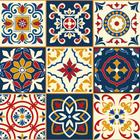 Papel de Parede Adesivo Decoração Azulejo Estilo Português