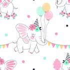 Papel De Parede Adesivo Elefante Circo Quarto Infantil 10m