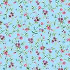 Papel de Parede Adesivo Floral Azul - 107 - Multimpressão