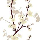 Papel De Parede Adesivo Floral Branco Cerejeira Nude - 1,60M