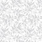 Papel de Parede Adesivo Floral Cinza - 074