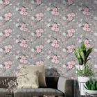 Papel De Parede Adesivo Floral Flor Rosa e Branca Flores Lavável 5m - Leliz Papers