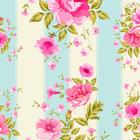 Papel de Parede Adesivo Floral Rosa - 008