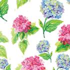 Papel de Parede Adesivo Floral Rosa e Azul - 164