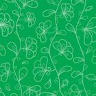 Papel de Parede Adesivo Floral Verde - 039