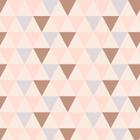 Papel de Parede Adesivo Geométrico Triângulos Rosa - 008