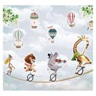 Papel de Parede Adesivo Infantil Safari Circo Quarto Menino Menina - 638pcp