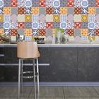 Papel De Parede Adesivo ladrilho azulejo Cozinha rolo 1,5 METROS colorido