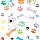 Papel De Parede Adesivo Lavável Cães E Gatos 6M