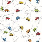 Papel de Parede Adesivo Lavável Carros Coloridos 9m