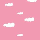 Papel de Parede Adesivo Lavável Céu Rosa Bebê 9m