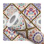 Papel De Parede Adesivo Lavável Cozinha Azulejo Português Colorido Banheiro