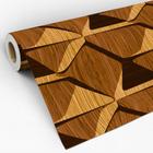Papel de Parede Adesivo Lavável Decoração Madeira Origami Quarto Sala Efeito 3D - Pro Decor