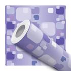 Papel De Parede Adesivo Lavável Geométrico Abstrato Roxo 12m - DELIQUADROS