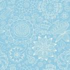 Papel De Parede Adesivo Lavável Mandala Azul Tiffany Antimofo Quarto Sala Banheiro - Jacaré Brinquedos