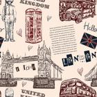 Papel de Parede Adesivo Lavável Reino Unido Londres Inglaterra Autocolante 1 Metro