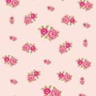 Papel De Parede Adesivo Lavável Rosas Com Fundo Rosê 9M