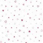 Papel De Parede Adesivo Lavável sala Coração Rosa Azul Fofo 10m