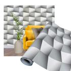 Papel de Parede Adesivo Lavavel Sala Quarto Cozinha Gesso 3D Decorativo 10 Metros - A COLORIDA