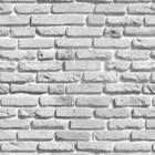 Papel De Parede Adesivo Lavável Tijolo Cinza Escuro