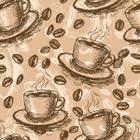 Papel De Parede Adesivo Lavável Xícaras De Café Retro 9M