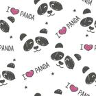 Papel De Parede Adesivo Panda Love Ursinho Pet Animais Quarto 3m