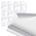 Papel De Parede Adesivo Quadrado 3D Relevo Minimalista 2,80m - PlimShop