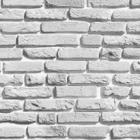 Papel de Parede Adesivo Tijolo Cinza - 025