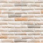 Papel de Parede Adesivo Tijolo Mesclado Cinza - 006