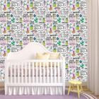 Papel de Parede Adesivo - Unicórnio Baby Bebe - 324ppb